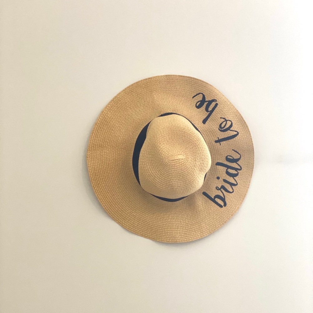 Bride to be beach/sun hat